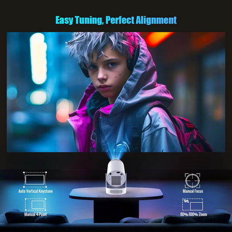 Magcubic HY300 Pro+ Smart Android 14 Mini Projector for Home Cinema | Best price in Pakistan