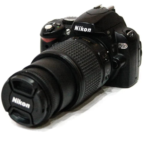 Nikon D60 DSLR Camera with Nikon 55-200 mm Zooming Lens - With Accessories