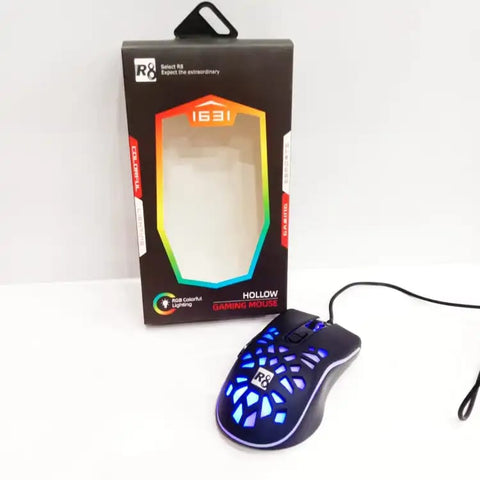 RGB R8 Gaming Mouse, Wired Optical Mouse for Gaming , R8 Gaming PC Mouse
