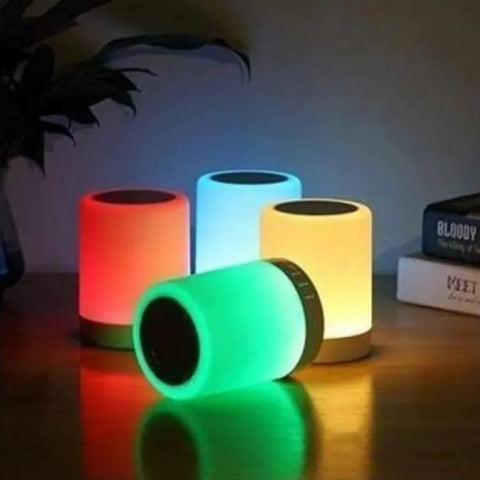 Touch Lamp Portable Bluethooth Speaker - White