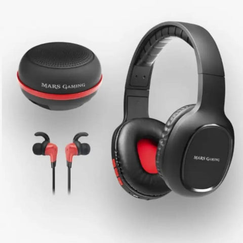 Mars Gaming MHBTX 3-in-1 Combo Wireless Pack, Helmets + In-Ear Headphones + Speaker