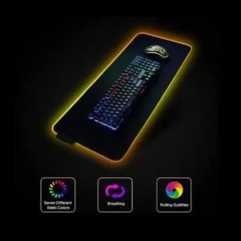 RGB FGD-02 RGB GAMING MOUSE PAD Mousepad (Black)