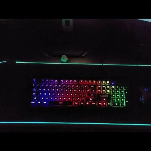 RGB FGD-02 RGB GAMING MOUSE PAD Mousepad (Black)