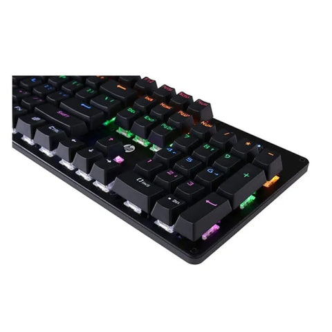 Mechanical Gaming keyboard HP GK100F RGB & Clicker keyboard Gaming keyboard USB Wired Lightings RGB Keyboard blue switches