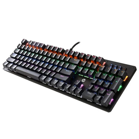 Mechanical Gaming keyboard HP GK100F RGB & Clicker keyboard Gaming keyboard USB Wired Lightings RGB Keyboard blue switches