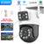 Wifi Surveillance IP Camera 8MP - Dual Lens Wireless Outdoor Security PTZ - AI Human Detect CCTV Camera 4X Digital Zoom - Best price in Pakistan